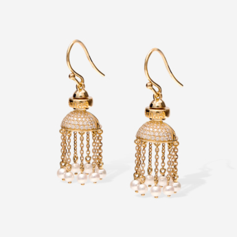 Kiku Arabia 2026 Collection -Diamond & Pearl  Earring