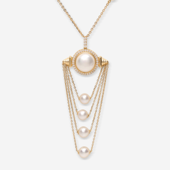 Kiku Arabia 2026 Collection - Diamond & Pearl Necklace