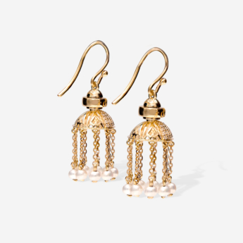 Kiku Arabia 2026 Collection -Diamond & Pearl  Earring
