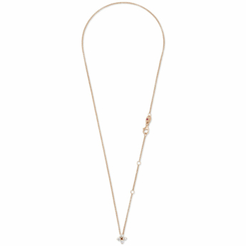 Love in Verona necklace in 18kt rose gold with diamonds.