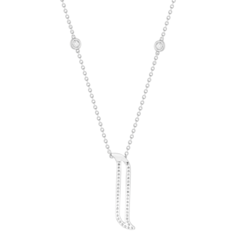 Alif White Gold Diamond Necklace