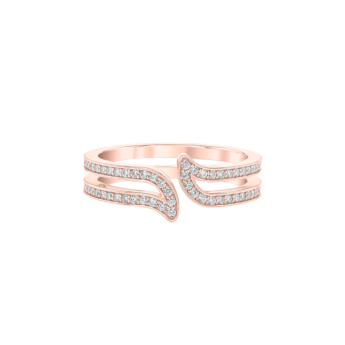 Alif Rose Gold Diamond Ring