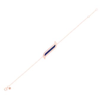 Alif Mosaic Lapis Lazuli Bracelet In 18K Rose Gold