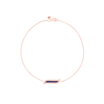 Alif Mosaic Lapis Lazuli Bracelet In 18K Rose Gold