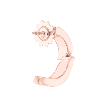 Alif Mosaic Malachite Hoop Earrings In 18K Rose Gold