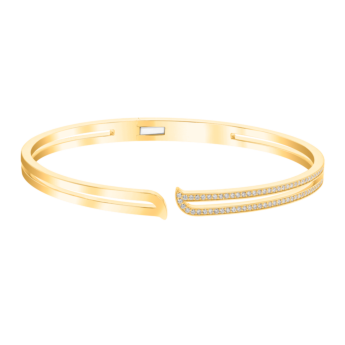 سوار صلب ألف ألماسي من الذهب الأصفر