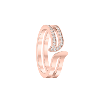 Alif Rose Gold Diamond Ring
