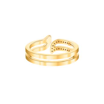 خاتم ألف ألماسي من الذهب الأصفر