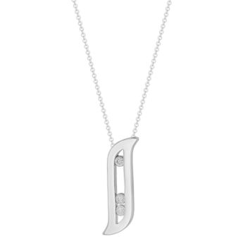 Alif Brilliance 18k White Gold and Diamond Necklace