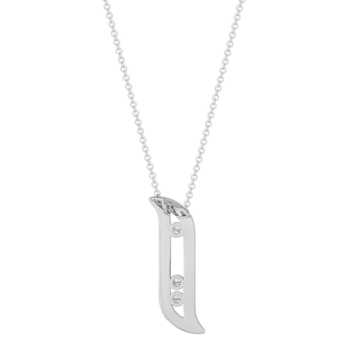 Alif Brilliance 18k White Gold and Diamond Necklace