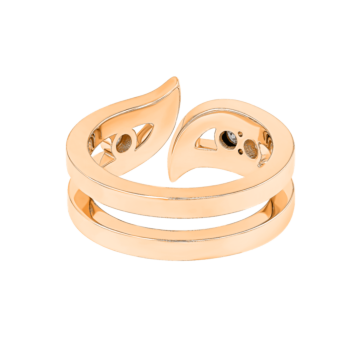 Alif Brilliance 18k Rose Gold and Diamond Ring