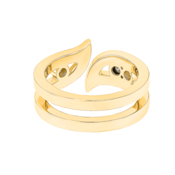 Alif Brilliance 18k Yellow Gold and Diamond Ring