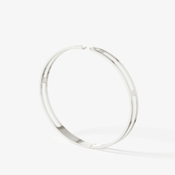 Alif Brilliance 18k White Gold and Diamond Bangle