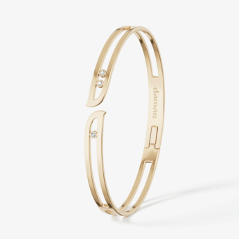 Alif Brilliance 18k Yellow Gold and Diamond Bangle