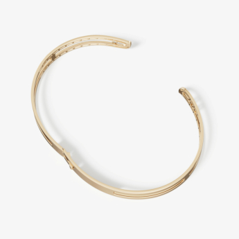 Alif Brilliance 18k Yellow Gold and Diamond Bangle