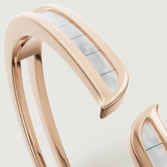 Alif Mother of Pearl Bangle