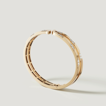 Alif Pave 18k Yellow Gold Diamond Bangle