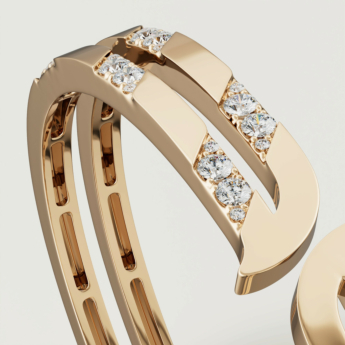 Alif Pave 18k Yellow Gold Diamond Bangle