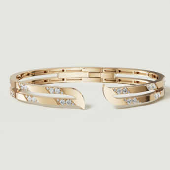 Alif Pave 18k Yellow Gold Diamond Bangle