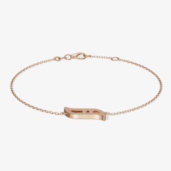 Alif Brilliance 18k Rose Gold and Diamond Bracelet