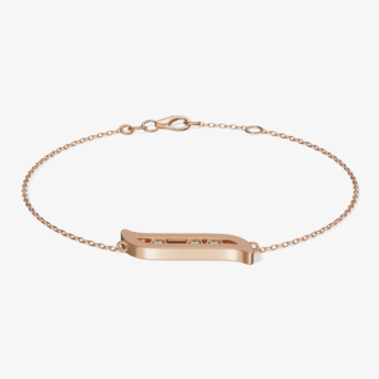 Alif Brilliance 18k Rose Gold and Diamond Bracelet