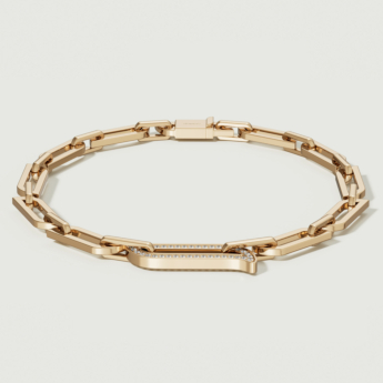 Alif Unity Chain Bracelet 18K Yellow Gold & Diamond
