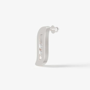 Alif Brilliance 18k White Gold and Diamond Earrings