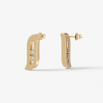 Alif Brilliance 18k Yellow Gold and Diamond Earrings
