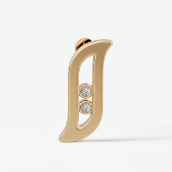 Alif Brilliance 18k Yellow Gold and Diamond Earrings