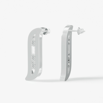 Alif Brilliance 18k White Gold and Diamond Earrings