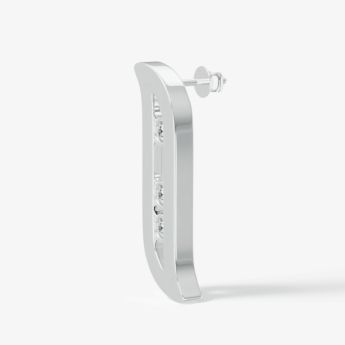 Alif Brilliance 18k White Gold and Diamond Earrings