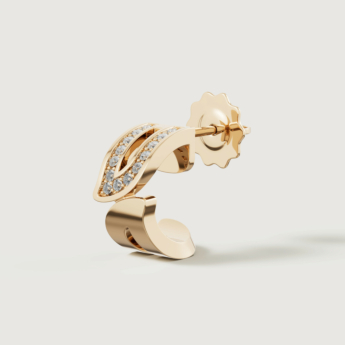 أقراط ألف إترنال من الذهب الأصفر عيار 18K