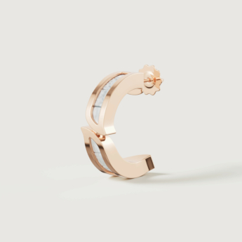 أقراط ألف موزاييك من الذهب الوردي عيار 18 قيراط