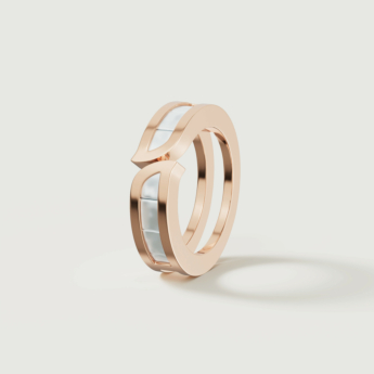 Alif Mother of Pearl Ring