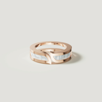 Alif Mother of Pearl Ring