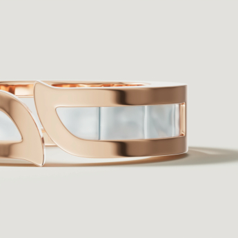 Alif Mother of Pearl Ring