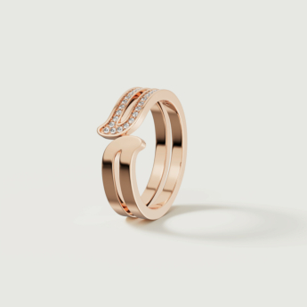 Alif Rose Gold Diamond Ring