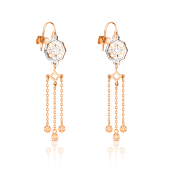 Al Qasr Earrings in 18k Gold