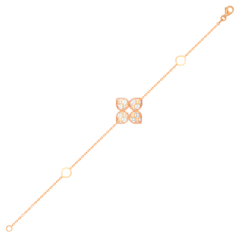 سوار القصر زهرة من الذهب الوردي عيار 18 قيراط 
