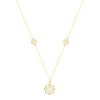 Al Qasr Star Necklace In 18K Yellow Gold