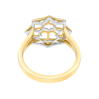 Al Qasr Star Ring In 18K Yellow Gold