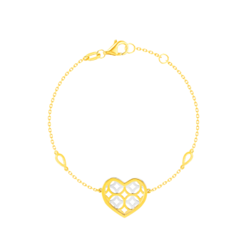 Al Qasr Bracelet In 18K Yellow and White Gold