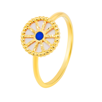 خاتم أميليا دبي من الذهب الأصفر عيار 18 قيراط