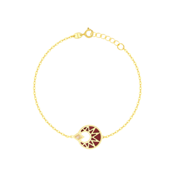 Amelia Maasai 18k Gold Mother of Pearl Bracelet