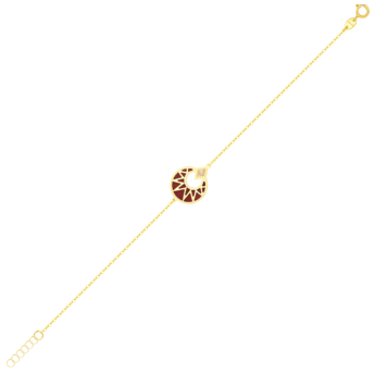 Amelia Maasai 18k Gold Mother of Pearl Bracelet