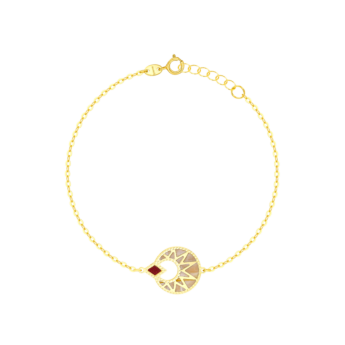 Amelia Maasai 18k Gold Mother of Pearl Bracelet
