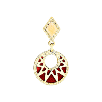 Amelia Maasai 18k Gold Mother of Pearl Earrings