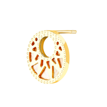 Amelia Maasai 18k Gold Mother of Pearl Earrings