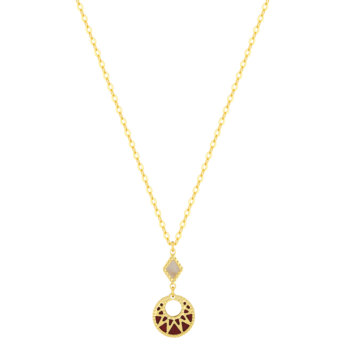 Amelia Maasai 18k Gold Mother of Pearl Necklace