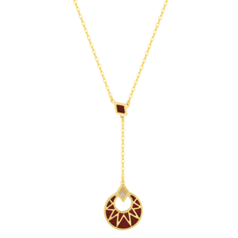 Amelia Maasai 18k Gold Mother of Pearl Necklace